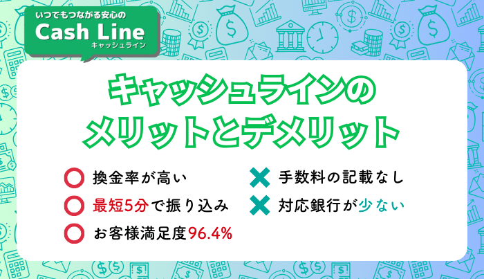 キャッシュラインで現金化するメリット・デメリットは?